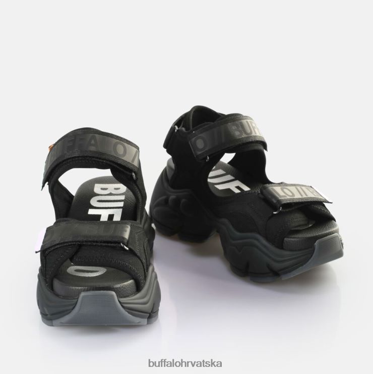 crno Buffalo binary 0 sandale s platformom veganske |sandale TDD6T149